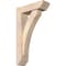 Ekena Millwork Thorton Slat Smooth Bracket w/ Offset Brace, Douglas Fir, 5 1/2"W x 18"D x 30"H BKT0604X18X30THR06SDF - alternate 1